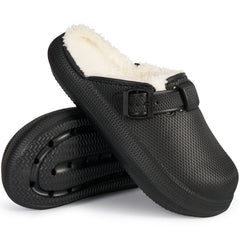 Ablanczoom Slippers Women Shoes: Waterproof Women Fuzzy Slippers Warm House Clogs & Mules Indoors Outdoors