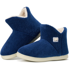 Ecetana Women's Winter Slipper Boots Warm Fuzzy Bootie Memory Foam Non-Slip Indoor Outdoor House Shoes