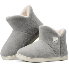 Ecetana Women's Winter Slipper Boots Warm Fuzzy Bootie Memory Foam Non-Slip Indoor Outdoor House Shoes