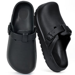 Ecetana Women Work Clogs Slip Resistant Shoes for Chef Nurse Garden Comfortable Slip-On Slide Sandals