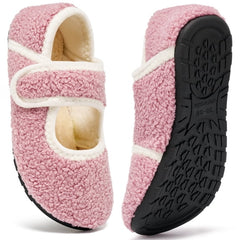Ecetana Women's Fuzzy Slippers Non-Slip Plush Fleece Indoor House Shoes for Winter Warmth