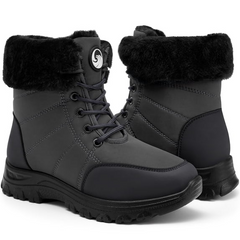 Ecetana Snow Boots for Women Waterproof Winter Boots Non-Slip Warm Faux Fur Outdoor Boots