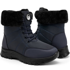 Ecetana Snow Boots for Women Waterproof Winter Boots Non-Slip Warm Faux Fur Outdoor Boots