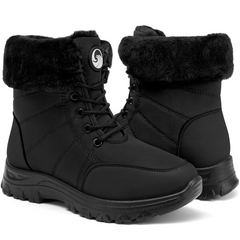 Ecetana Snow Boots for Women Waterproof Winter Boots Non-Slip Warm Faux Fur Outdoor Boots