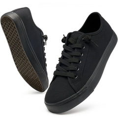Ecetana Canvas Shoes for Women Slip on Casual Low Top Sneakers Womens Tennis Shoes
