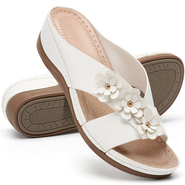 Ablanczoom Womens Casual Thick-Soled Summer Non-Slip Wedge Sandals