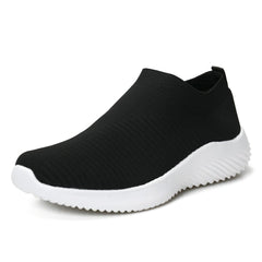 Womens Sneakers Running Shoes Slip-on Fitness Sports Walking Tennis Flats