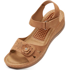 Ecetana Wedge Sandals for Women Foot Massage Sandals Summer Dressy Platform Walking Sandals