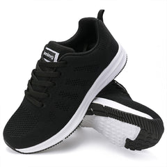 Ablanczoom Women Casual Sneakers Walking Shoes Lace-up Comfortable Non-Slip Lightweight Breathable Mesh Sports Tennis Running Shoes