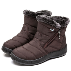 Ecetana Snow Boots for Women Winter Boot with Comfortable Warm Fur Lined Ankle Booties Outdoor Slip On Waterproof Short Boots