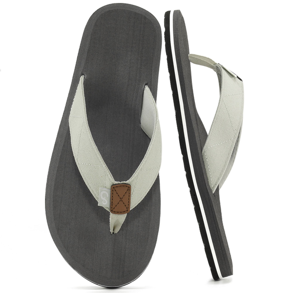 Ecetana Men's Flip Flops Beach Thong Sandals Comfortable Outdoor Slippers