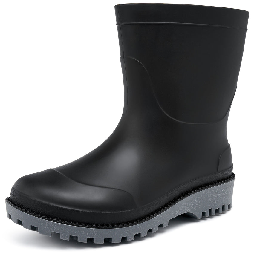 MeMoride Men's Waterproof Rain Boots Rubber Ankle Boots Garden Shoes Work Boots Outdoor