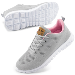 Ecetana Women Running Shoes Breathable Casual Sneakers Comfortable Walking Tennis Shoes