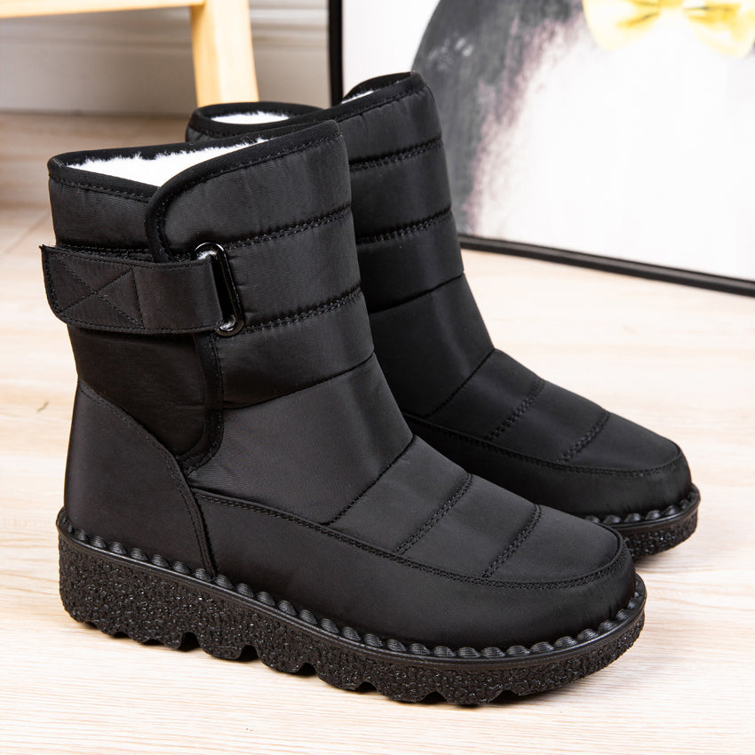 Ablanczoom Snow Boots for Womens: Warm Fur No-slip Winter Woman Ankle Booties