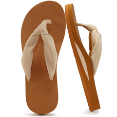 Ecetana Flip Flops for Women Comfort Yoga Mat Summer Beach Thong Sandals with Arch Support