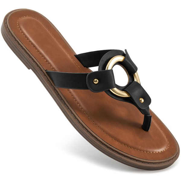 Ecetana Flip Flops for Women Beach Flats Sandals Comfortable Summer Sandals