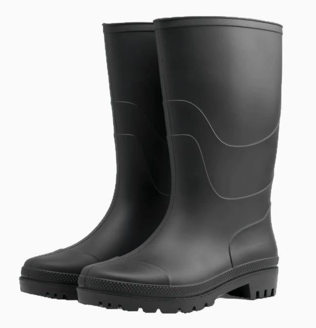 MeMoride Men's Waterproof Rain Boots Mid Calf Rubber Boots for Fishing Farming Gardening