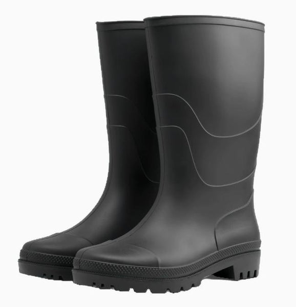 MeMoride Men's Waterproof Rain Boots Mid Calf Rubber Boots for Fishing Farming Gardening