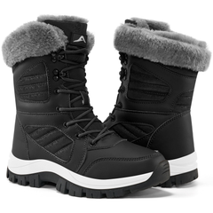 Ecetana Snow Boots for Women Faux Fur Cozy Warm Winter Boots Waterproof Outdoor Shoes for Walking Hiking
