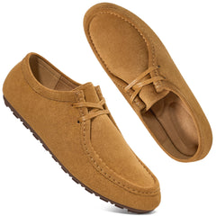 Ecetana Loafers for Women Suede Slip on Work Flats Shoes Womens Dressy Casual Walking Shoes