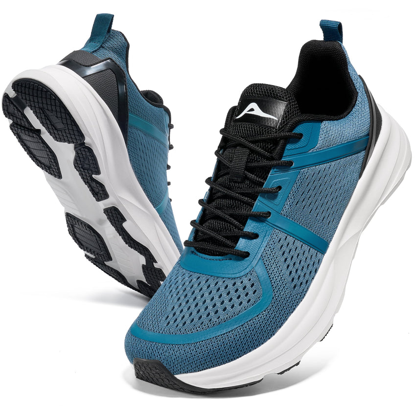 MeMoride Men's Wide Toe Walking Shoes Non Slip Casual Athletic Trail Running Sneakers