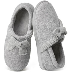 Ecetana Women's House Slippers Non‑Slip Closed Back Slippers Soft Knit Warm Indoor Outdoor Slippers