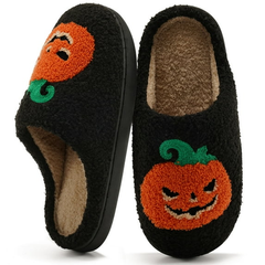 Ecetana House Slippers for Women Men Fuzzy House Shoes with Memory Foam