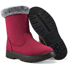 Ablanczoom Womens Snow Boots Warm And Non-Slip Outdoor Walking Winter Shoes