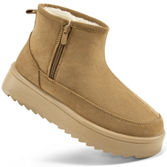 Ecetana Snow Boots for Women Winter Warm Ankle Boots Cozy Short Bootie With Side Zipper