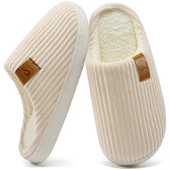 Ecetana Fuzzy Slippers for Women Comfy Lightweight Indoor House Shoes Soft Memory Foam Slippers