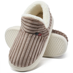 Ecetana Womens Fuzzy Slippers Warm Memory Foam Comfy House Slippers Anti-Slip Indoor Outdoor Gifts for Women