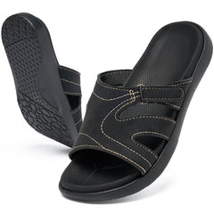 Ecetana Womens Slide Sandals Athletic Yoga Mat Sandals Slip On Thick Cushion Slippers Sandals Indoor Outdoor