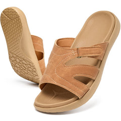 Ecetana Womens Slide Sandals Athletic Yoga Mat Sandals Slip On Thick Cushion Slippers Sandals Indoor Outdoor