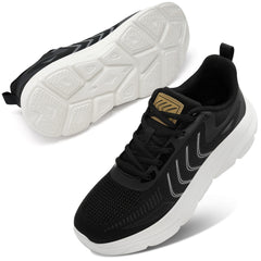 Decould sylf Walking Shoes for Women Breathable Non Slip Athletic Sneakers Casual Lace Up Running Shoes