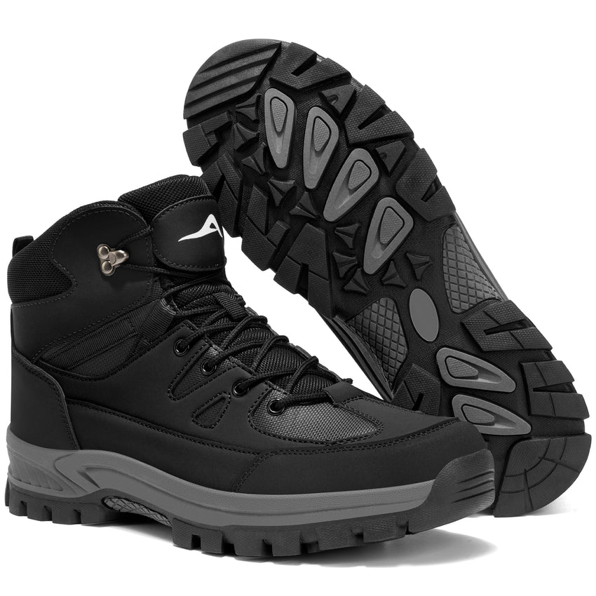MeMoride Men's Waterproof Hiking Boots Outdoor Mid Trekking Lightweight Mountaineering Shoes