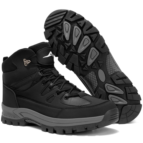 MeMoride Men's Waterproof Hiking Boots Outdoor Mid Trekking Lightweight Mountaineering Shoes