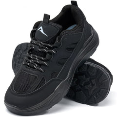 Ecetana Women's Platform Sneakers Breathable Mesh Lace-Up Walking Shoes