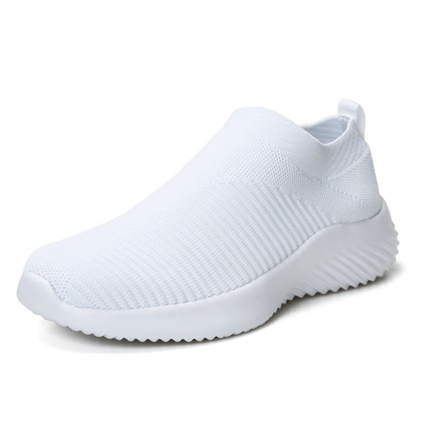 Womens Sneakers Running Shoes Slip-on Fitness Sports Walking Tennis Flats