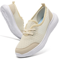 Ecetana Women's Walking Shoes Slip-On Sneakers Mesh Breathable Casual Athletic Shoes