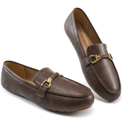 Ecetana Loafers for Women Flats Shoes Business Casual Slip On Work Flats Comfort Lightweight Penny Loafer