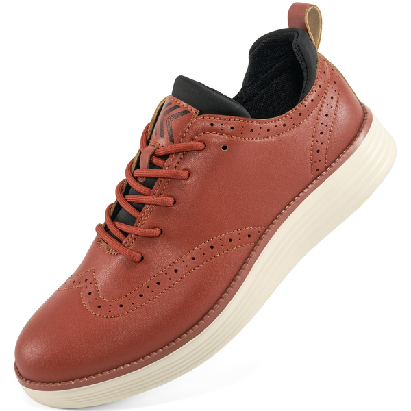 MeMoride Mens Casual Oxfords Dress Shoes Comfortable Office Business Formal Sneakers for Men