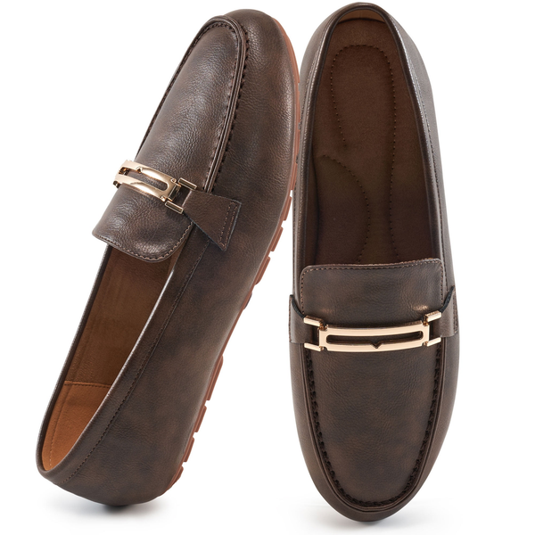 Ecetana Loafers for Women Business Casual Shoes Comfortable Penny Loafers Slip On Work Flats Driving Walking Shoes