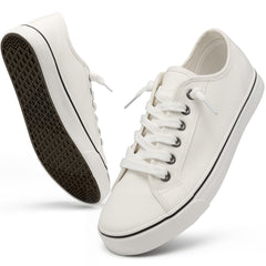 Ecetana Canvas Shoes for Women Slip on Casual Low Top Sneakers Womens Tennis Shoes