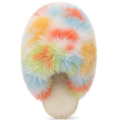 Ecetana Women's Furry Slippers Comfy Memory Foam Fuzzy Fluffy Slippers Non-slip Indoor House Shoes