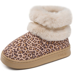Ecetana Women's Bootie Slippers Warm Memory Foam Indoor Outdoor Non-Slip Plush House Slippers
