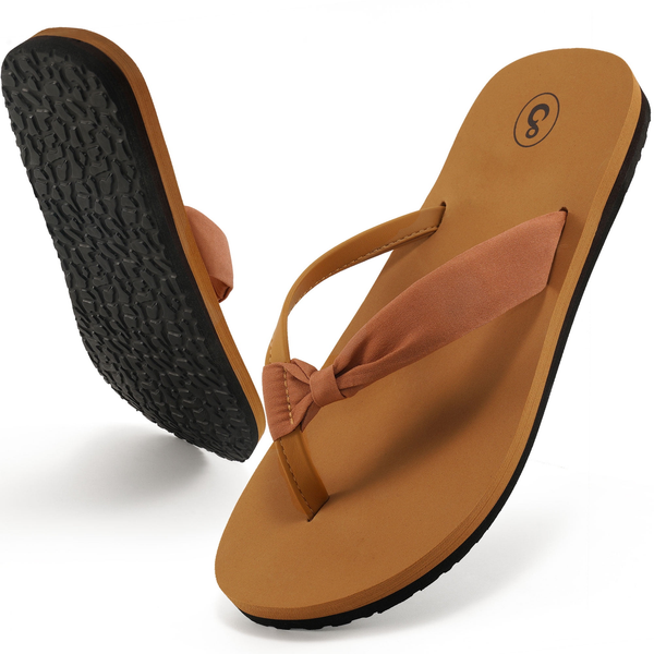 Ecetana Womens Flip Flops Comfortable Casual Summer Beach Thong Sandals Yoga Foam Insole