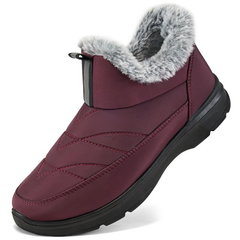 Ecetana Snow Boots for Women Winter Slip On Ankle Boots Waterproof Outdoor Anti Slip Shoes
