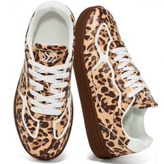 Ecetana Sneakers for Women Casual Walking Shoes Comfortable Lace up Slip on Women's Fashion Sneakers