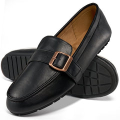Ecetana Women's Loafer Flats Leather Slip-On Dress Shoes Work Business Casual Shoes
