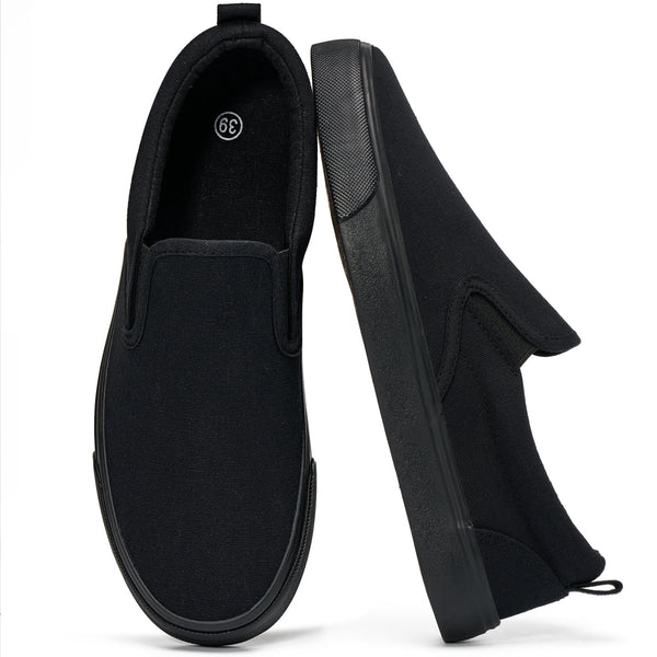 Ecetana Women's Slip on Shoes Canvas Sneakers Loafers Non Slip Shoes Low Top Casual Shoes